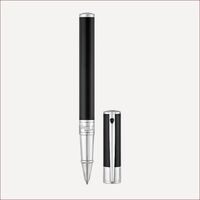 Schwarzer Tintenroller mit Chromfinish