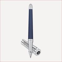 Konvertierbarer Roller mit Palladiumfinish und natürlichem Lack Strahlendes Blau