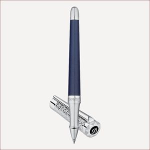 Konvertierbarer Roller mit Palladiumfinish und natürlichem Lack Strahlendes Blau