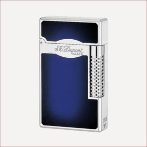Le Grand S.T. Dupont Feuerzeug mit Sunburst-Effekt in Blau