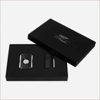 Set aus Maxijet Feuerzeug und Zigarrenschneider James Bond 007 – Schwarz