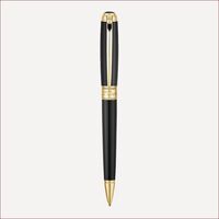Line D Medium-Kugelschreiber Schwarz Goldfinish