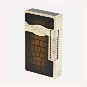 Feuerzeug Le Grand St Dupont Croco Dandy Braun