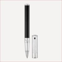Goldschmied-Tintenroller mit Chromfinish Schwarz
