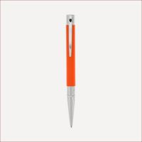 Kugelschreiber D-Initial Orange - Chrom