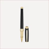 Line D Medium-Roller Schwarz Goldfinish