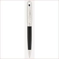 Line D Kugelschreiber Medium Dandy Duo Tone Palladium, Schwarz