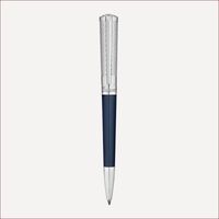 Konvertierbarer Tintenroller mit Palladiumfinish und natürlichem Lack Strahlendes Blau