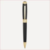 Line D-Kugelschreiber Schwarz Goldfinish