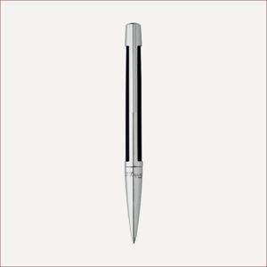 Kugelschreiber mit Komposit- und Palladiumfinish Grau, Schwarz