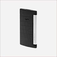 Slim 7 Feuerzeug Croco Dandy Schwarz