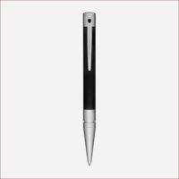 Kugelschreiber D-Initial schwarz-chromfarben