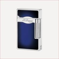 Le Grand S.T. Dupont Feuerzeug mit Sunburst-Effekt in Blau