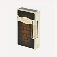 Feuerzeug Le Grand St Dupont Croco Dandy Braun