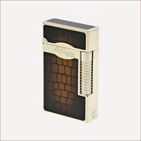 Feuerzeug Le Grand St Dupont Croco Dandy Braun
