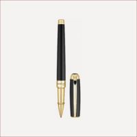 Line D Medium-Roller Schwarz Goldfinish