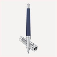 Konvertierbarer Roller mit Palladiumfinish und natürlichem Lack Strahlendes Blau