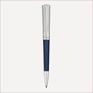 Konvertierbarer Tintenroller mit Palladiumfinish und natürlichem Lack Strahlendes Blau