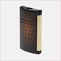 Feuerzeug Maxijet Croco Dandy Braun