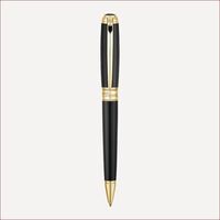 Line D-Kugelschreiber Schwarz Goldfinish