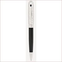 Line D Kugelschreiber Medium Dandy Duo Tone Palladium, Schwarz